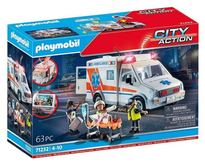 Playmobil Ambulancia City Action 71232 con luz y sonido