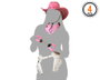Set Cowgirl Con Sombrero, Pañuelo, Estrella Y Coletero - Disfraz Infantil Temático Para Carnaval O Fiestas