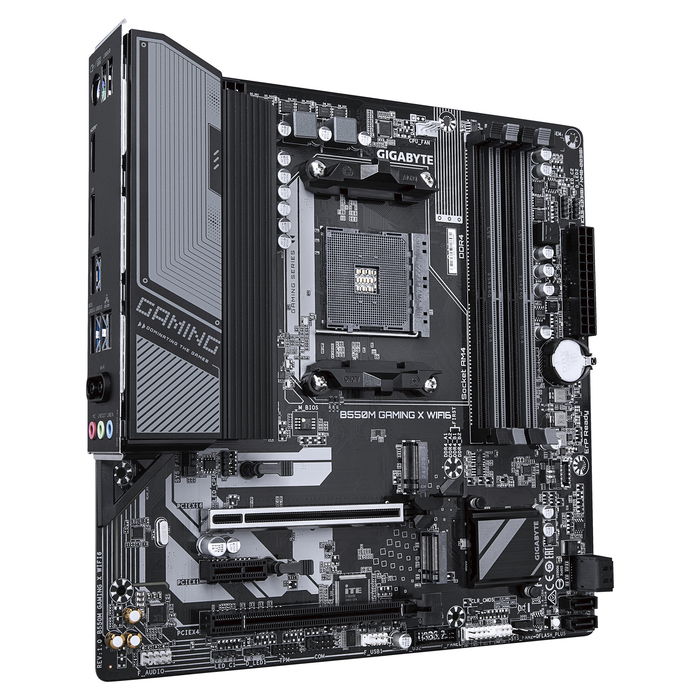 Gigabyte Placa Base B550M GAMING X WIFI6 (B550.AM4.mATX.DDR4) con Wi-Fi 6 para AMD Ryzen 5000 Series Gigabyte Placa Base B550M GAMING X WIFI6 (B550.AM4.mATX.DDR4) con Wi-Fi 6 para AMD Ryzen 5000 Series