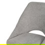 Silla Gris Tejido-Metal Salón 48 X 61 X 85 cm (Set de 2)