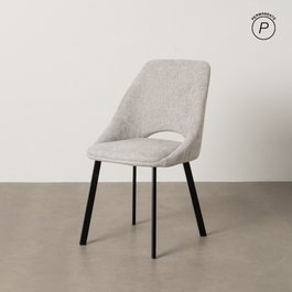 Silla Gris Tejido-Metal Salón 48 X 61 X 85 cm (Set de 2)