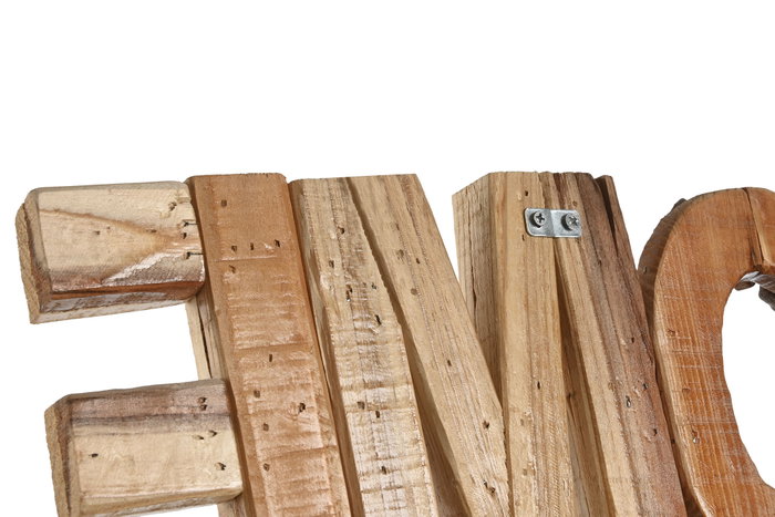 DKD Home Decor Decoración de Madera Natural 58x4x20 cm