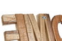 DKD Home Decor Decoración de Madera Natural 58x4x20 cm