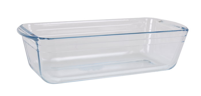 Quttin Molde Rectangular Vidrio Hondo 28.2x11.6x7.7 cm, 784g (6 Unidades)