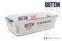 Quttin Molde Rectangular Vidrio Hondo 28.2x11.6x7.7 cm, 784g (6 Unidades)
