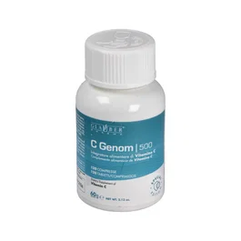 GLAUBER PHARMA C-Genom 500 120 Comprimidos Vitamina C Sistema Inmune Estrés Oxidativo