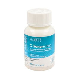 GLAUBER PHARMA C-Genom 500 120 Comprimidos Vitamina C Sistema Inmune Estrés Oxidativo