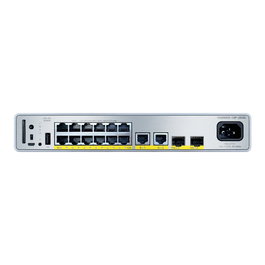 Cisco C9200CX-12P-2X2G-A Switch Catalyst 9000 Compact Gestionado, 14 Puertos Gigabit Ethernet PoE, 2x SFP+, Montaje en Rack