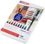 EDDING Caja de metal con 10 rotuladores 1300 colores surtidos