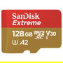 Sandisk Extreme 128GB MicroSDXC U3 V30 A2 160MB/s Lectura 90MB/s Escritura Adaptador SD