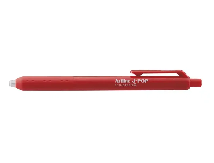 Artline J-Pop Eco Green Bolígrafo Retráctil Tinta Gel Punta 0.7mm Rojo con 58% Material Reciclado Artline J-Pop Eco Green Bolígrafo Retráctil Tinta Gel Punta 0.7mm Rojo con 58% Material Reciclado