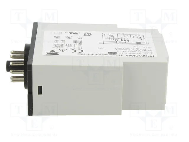 CARLO GAVAZZI Relé de monitorización de tensión PPB 3 x 380...415V AC SPDT CARLO GAVAZZI Relé de monitorización de tensión PPB 3 x 380...415V AC SPDT