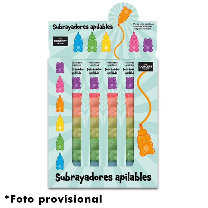 The Concept Factory Subrayadores Apilables Oso