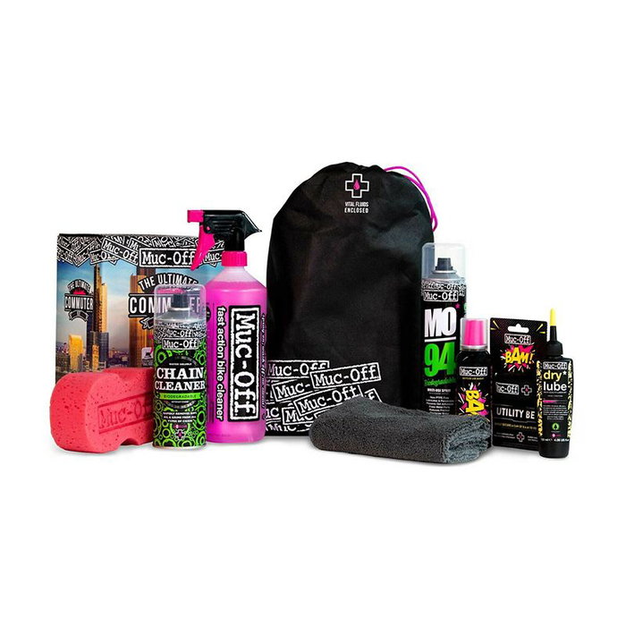 Muc-Off Kit de Viaje para Bicicleta: Limpiador Nano Tech, Bio Chain Cleaner, MO-94, Lubricante Seco y Accesorios de Mantenimiento Muc-Off Kit de Viaje para Bicicleta: Limpiador Nano Tech, Bio Chain Cleaner, MO-94, Lubricante Seco y Accesorios de Mantenimiento