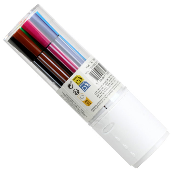 CMP General Juego de 12 Rotuladores Lavables con Estuche CMP General Juego de 12 Rotuladores Lavables con Estuche