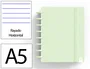Carchivo Cuaderno Ingeniox Foam A5 80H Rayado Horizontal Verde Pastel