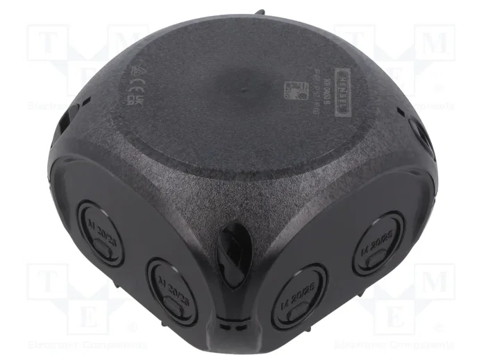 Gustav Hensel GmbH & Co. KG Caja de derivación de cables KF 0400 B 4q 4 mm² sin bornes negro Gustav Hensel GmbH & Co. KG Caja de derivación de cables KF 0400 B 4q 4 mm² sin bornes negro