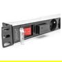 Digitus PDU 1U 7xCEE7/5 Negro Regleta conmutada 7 salidas 230V/16A Montaje en Rack Horizontal Aluminio Plástico
