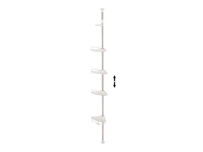 BERILO Estantería Extensible de 4 Balas de Plástico y Metal BERILO Estantería Extensible de 4 Balas de Plástico y Metal