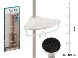 BERILO Estantería Extensible de 4 Balas de Plástico y Metal