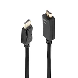 Lindy Cable DisplayPort a HDMI 4K30 de 0,5 m Negro