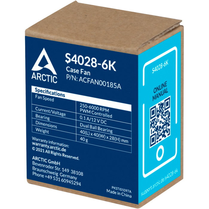 ARCTIC S4028-6K Ventilador para Servidor 40x40x28mm 6000 RPM