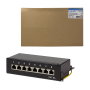 LogiLink Patchpanel Desktop 8 Port Cat6A STP negro