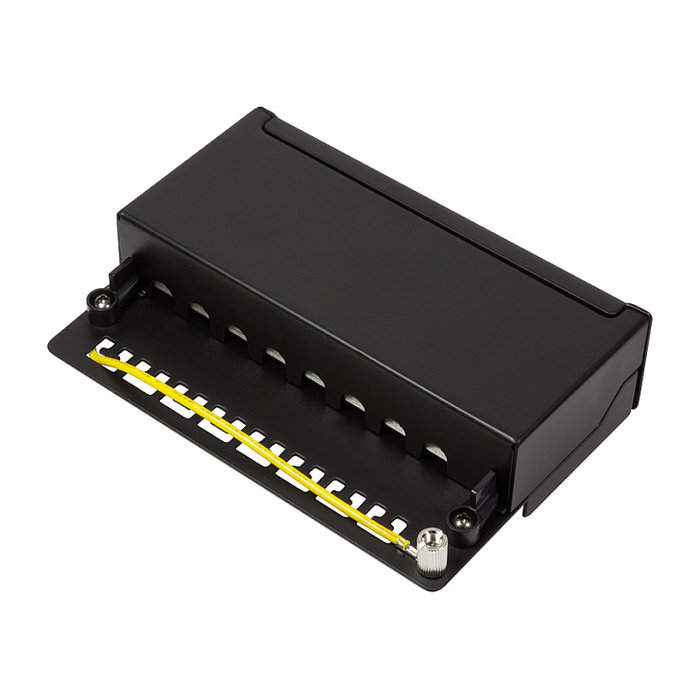 LogiLink Patchpanel Desktop 8 Port Cat6A STP negro