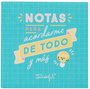 Bloc de Notas y Notas Adhesivas para Acordarme de Todo y Más Mr.Wonderful WOA10338ES