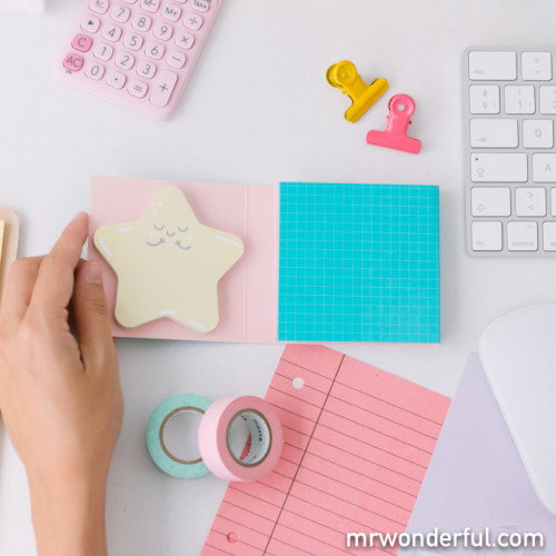 Bloc de Notas y Notas Adhesivas para Acordarme de Todo y Más Mr.Wonderful WOA10338ES