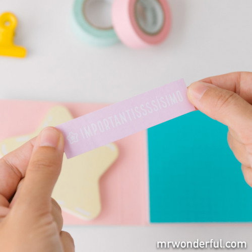 Bloc de Notas y Notas Adhesivas para Acordarme de Todo y Más Mr.Wonderful WOA10338ES