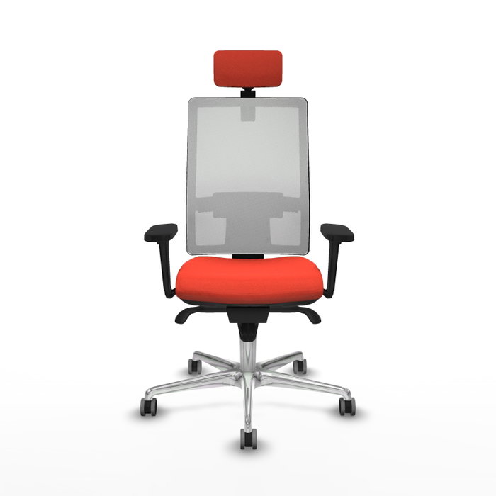 PIQUERAS Y CRESPO Silla de oficina Horna Naranja y Blanco