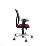 PIQUERAS Y CRESPO Silla de oficina Motilla con mecanismo Sincro/Traslack, Granate y Gris