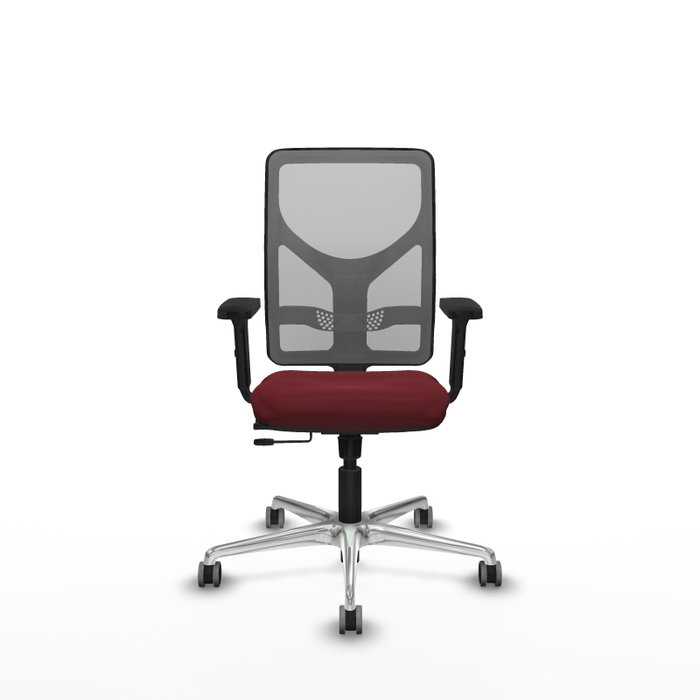 PIQUERAS Y CRESPO Silla de oficina Motilla con mecanismo Sincro/Traslack, Granate y Gris PIQUERAS Y CRESPO Silla de oficina Motilla con mecanismo Sincro/Traslack, Granate y Gris