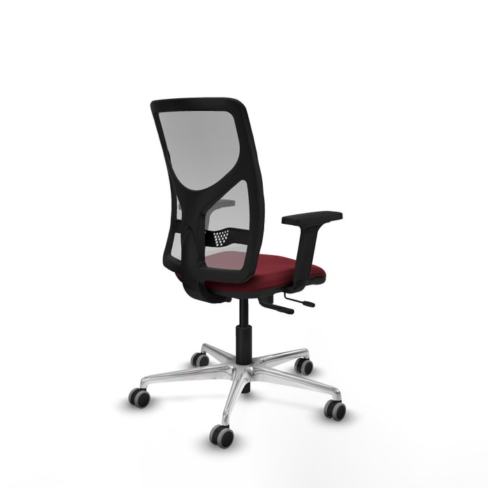 PIQUERAS Y CRESPO Silla de oficina Motilla con mecanismo Sincro/Traslack, Granate y Gris PIQUERAS Y CRESPO Silla de oficina Motilla con mecanismo Sincro/Traslack, Granate y Gris