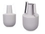 Giftdecor Jarron Acero Doble Asa Gris Pastel 14 cm x 24 cm x 14 cm (Set de 6)