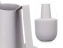 Giftdecor Jarron Acero Doble Asa Gris Pastel 14 cm x 24 cm x 14 cm (Set de 6)
