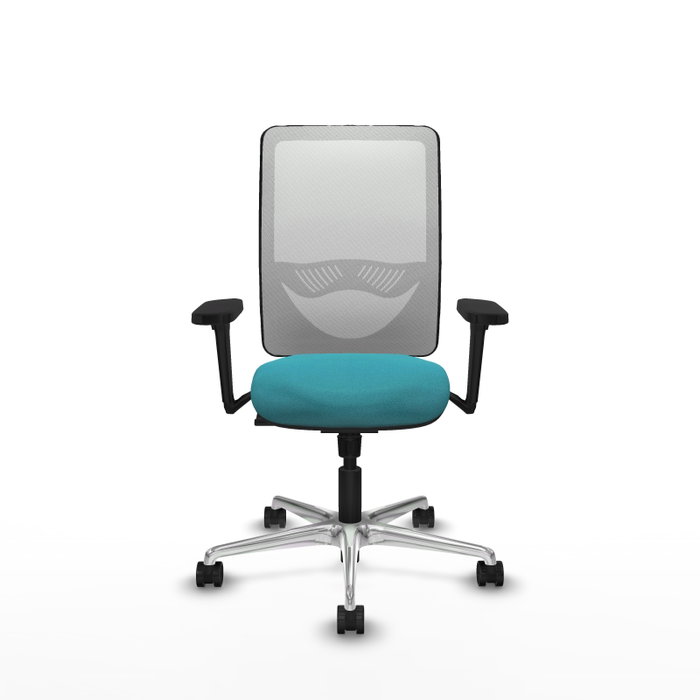 PIQUERAS Y CRESPO Silla de oficina Zulema con Mecanismo Sincro, Tela Turquesa y Malla Blanca PIQUERAS Y CRESPO Silla de oficina Zulema con Mecanismo Sincro, Tela Turquesa y Malla Blanca