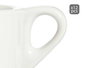 Vessia Set 6 Tazas de Café de Porcelana Blanca con Plato 200ml - Dimensiones Taza 10.2x7.5x7cm, Plato 14.7x14.7x1.5cm - Medida Exterior Set 22x8.5x36cm (Set de 6)