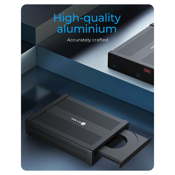 ICY BOX IB-525-U3 Carcasa Externa para Disco de 5.25" USB-B 3.2 Gen 1 Tipo C Negro