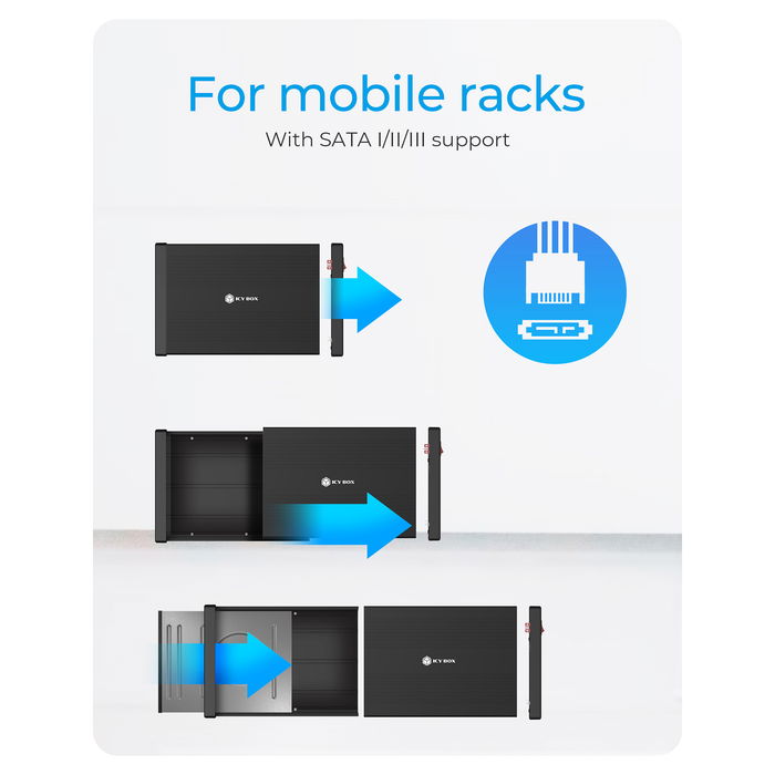 ICY BOX IB-525-U3 Carcasa Externa para Disco de 5.25" USB-B 3.2 Gen 1 Tipo C Negro