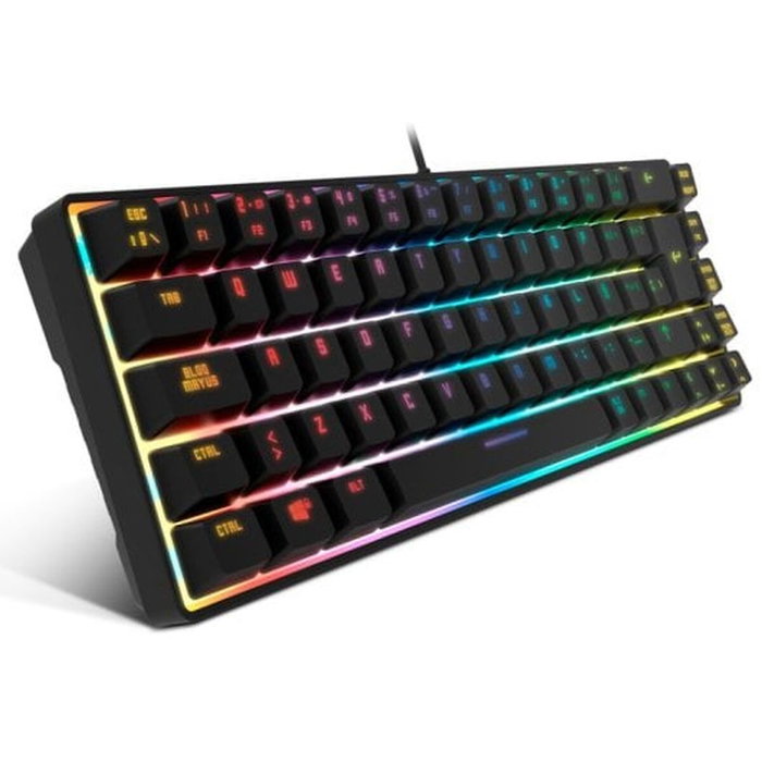 Krom Kalista Teclado Gaming RGB Mini USB Negro Krom Kalista Teclado Gaming RGB Mini USB Negro