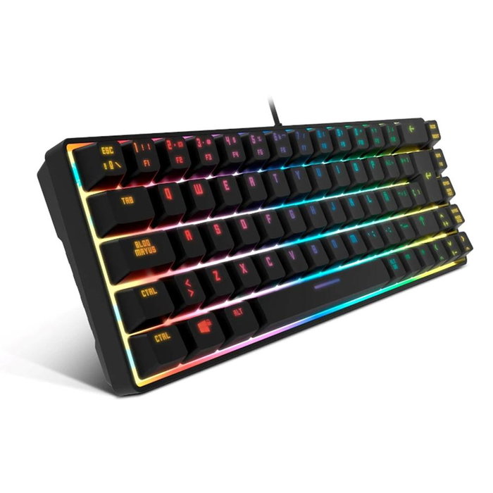 Krom Kalista Teclado Gaming RGB Mini USB Negro Krom Kalista Teclado Gaming RGB Mini USB Negro