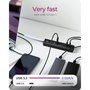 ICY BOX IB-HUB1737-C3 Hub USB 3.2 de 7 puertos (4x USB-A y 3x USB-C)