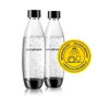 SodaStream Fuse Pack de 2 Botellas de 1L, Negro y Transparente