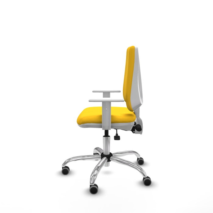 PIQUERAS Y CRESPO Silla de oficina Elche con mecanismo Asincro, Amarillo