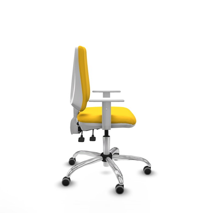 PIQUERAS Y CRESPO Silla de oficina Elche con mecanismo Asincro, Amarillo