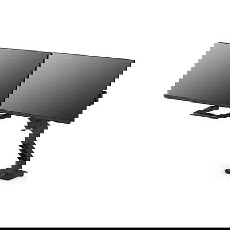 Ergotron HX Series 45-476-224 Brazo para 2 Monitores, Soporte de Escritorio Negro, 15.9 kg, Hasta 32 Pulgadas, Ajustes de Altura e Inclinacion