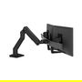 Ergotron HX Series 45-476-224 Brazo para 2 Monitores, Soporte de Escritorio Negro, 15.9 kg, Hasta 32 Pulgadas, Ajustes de Altura e Inclinacion