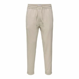 Pantalón de Chándal para Adultos Only & Sons Onslinus Crop Tap 0192 Beige Hombre